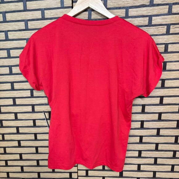 Twelfth Love Red‎ Floral Embellished Top Size Small - Picture 2 of 8